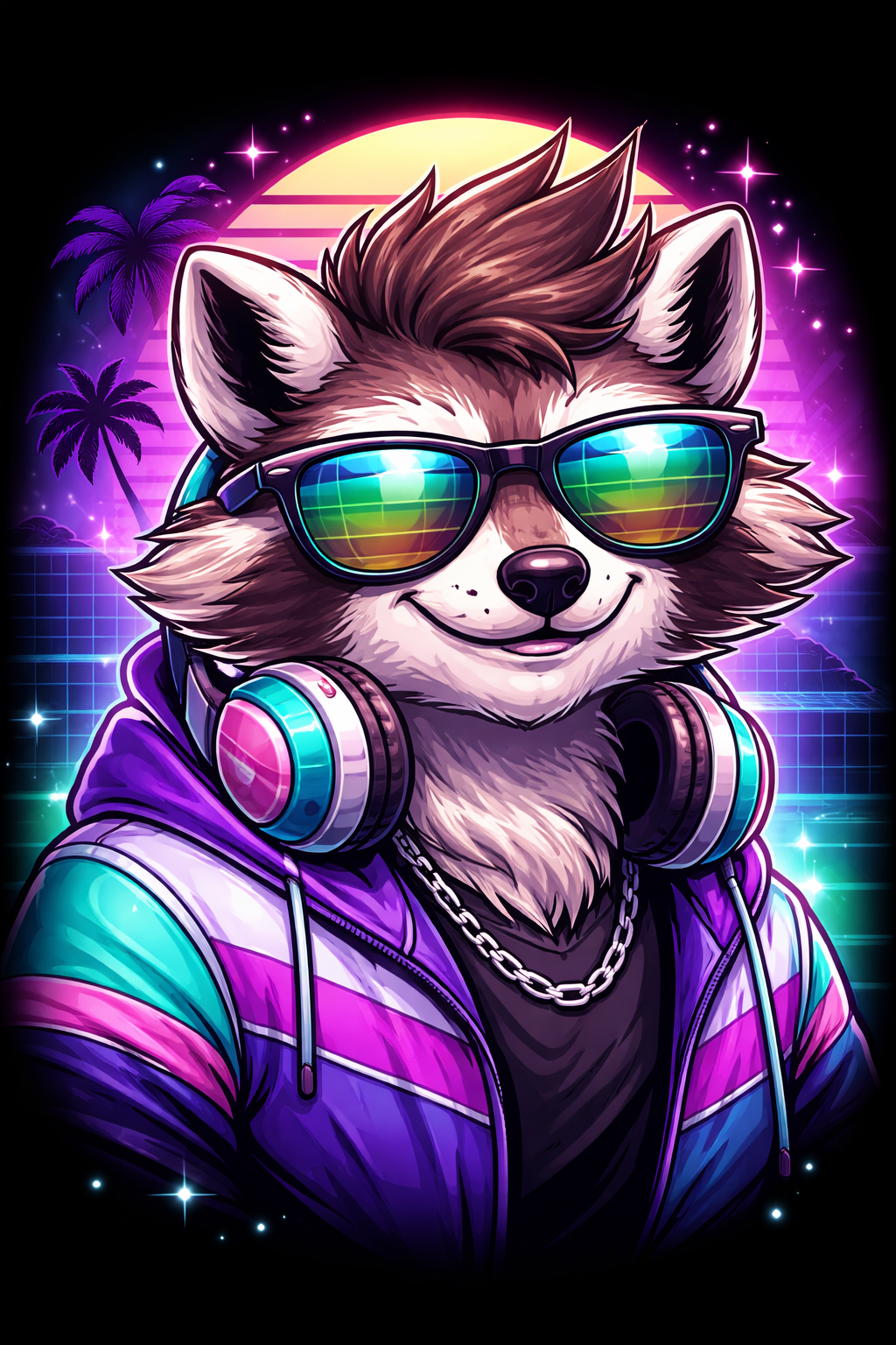 Fletcher the Raccoon headshot